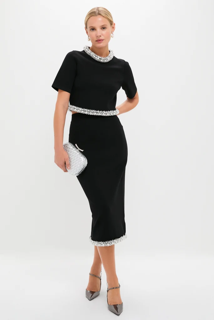 Black Idina Midi Skirt - Image 2