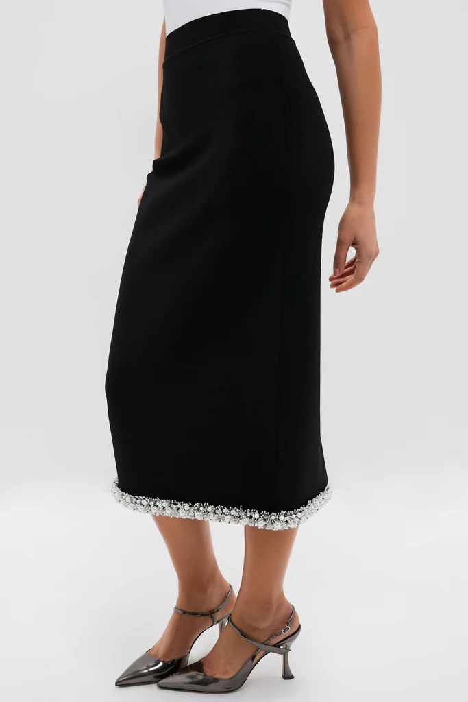 Black Idina Midi Skirt - Image 3