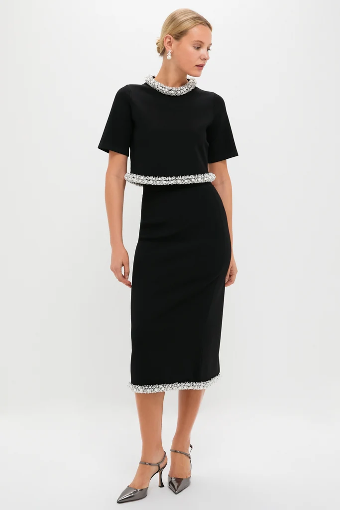 Black Idina Midi Skirt - Image 6