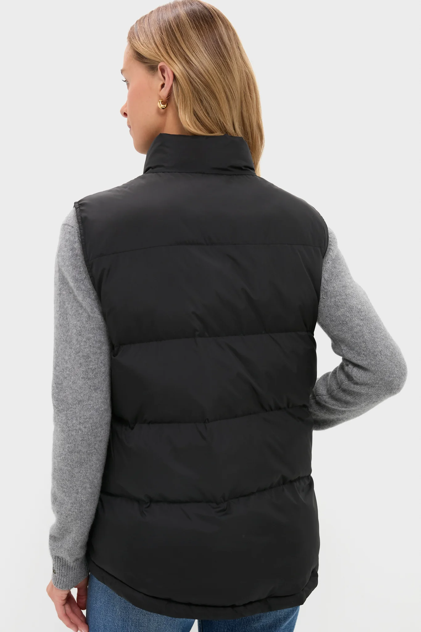 Black Inez Puffer Vest - Image 4
