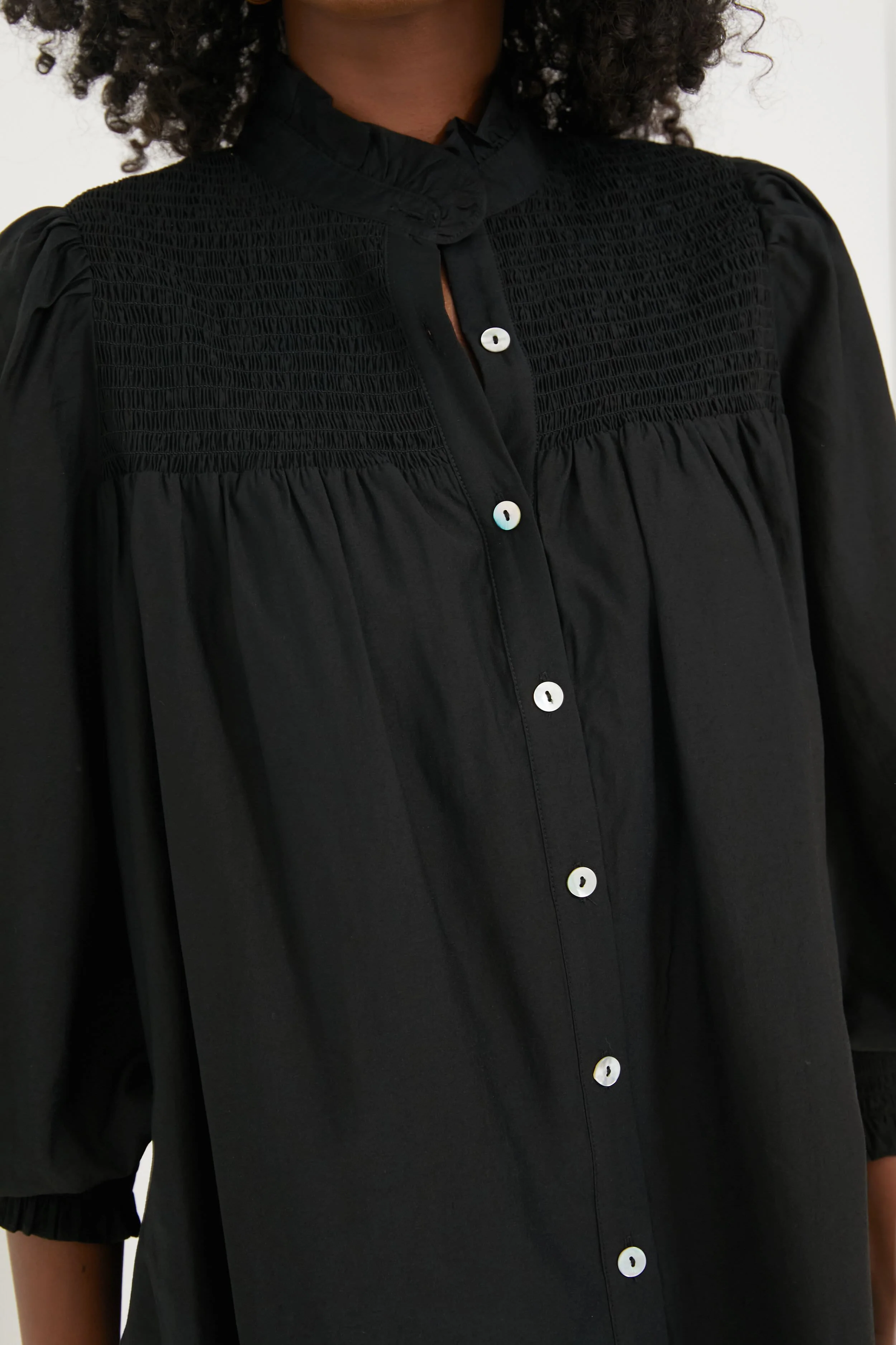 Black Jaia Smocked Blouse - Image 5