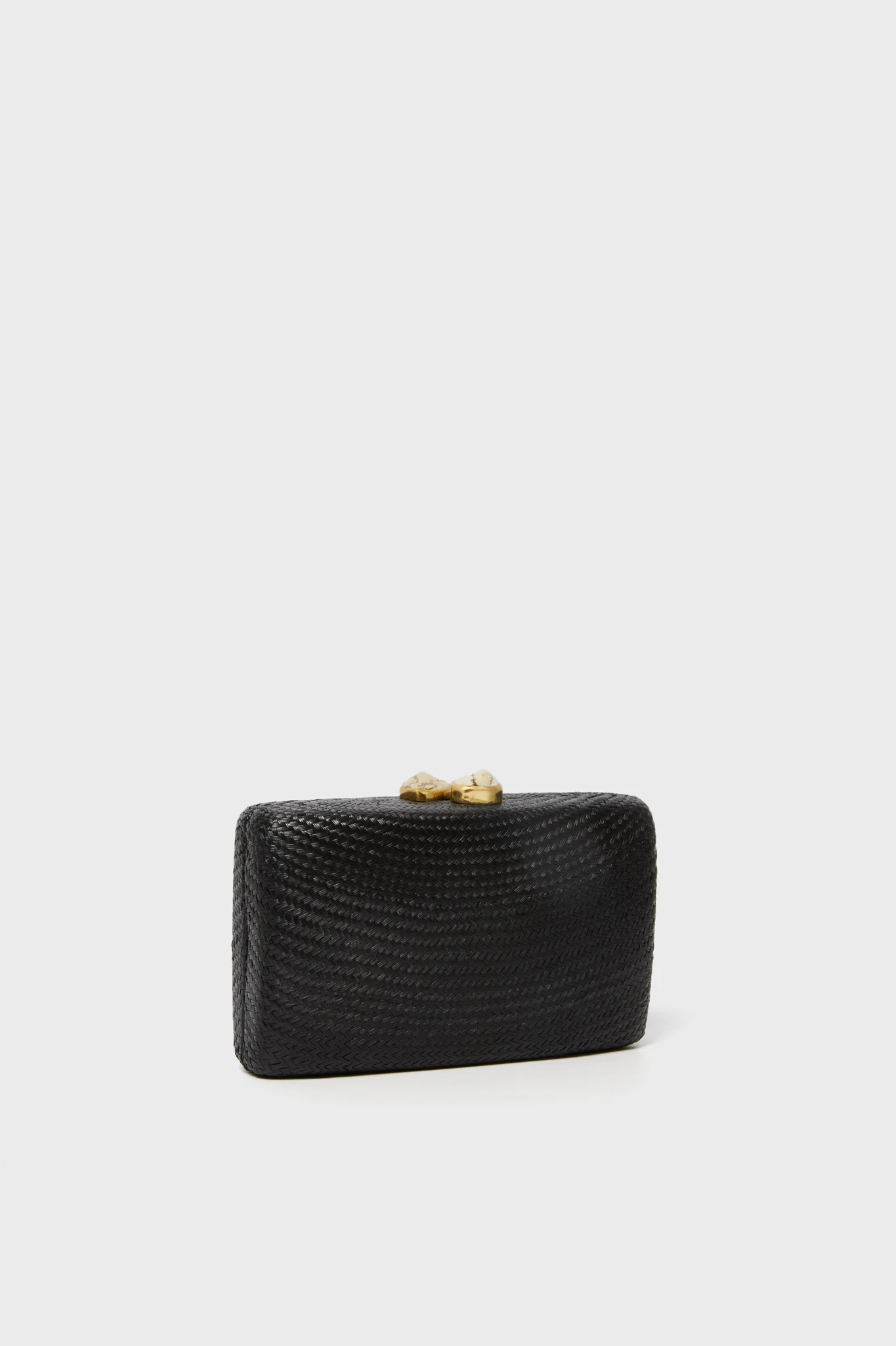 Black Jen Clutch with White Stones - Image 5