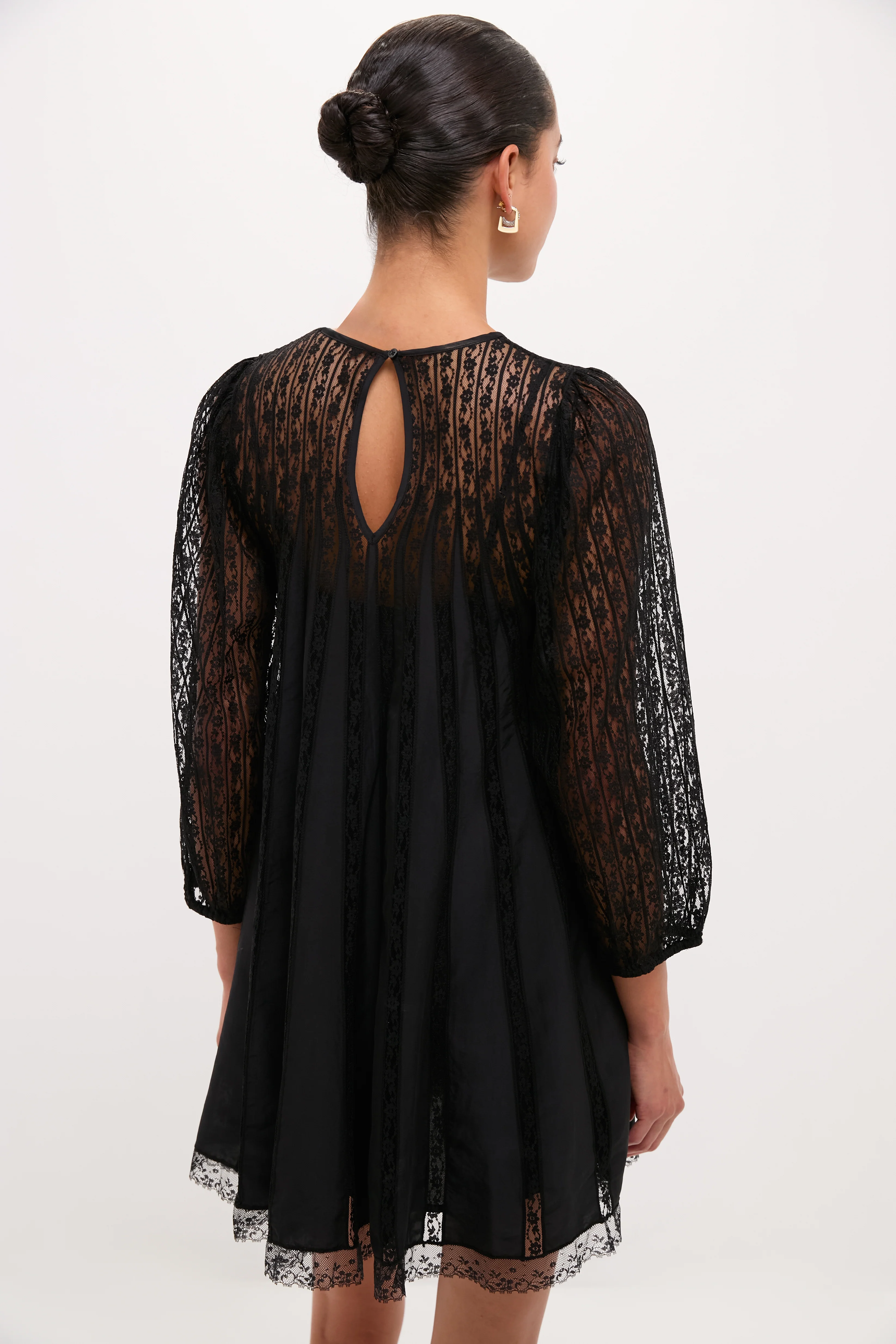 Black Keepsake Lace Shift Dress - Image 4