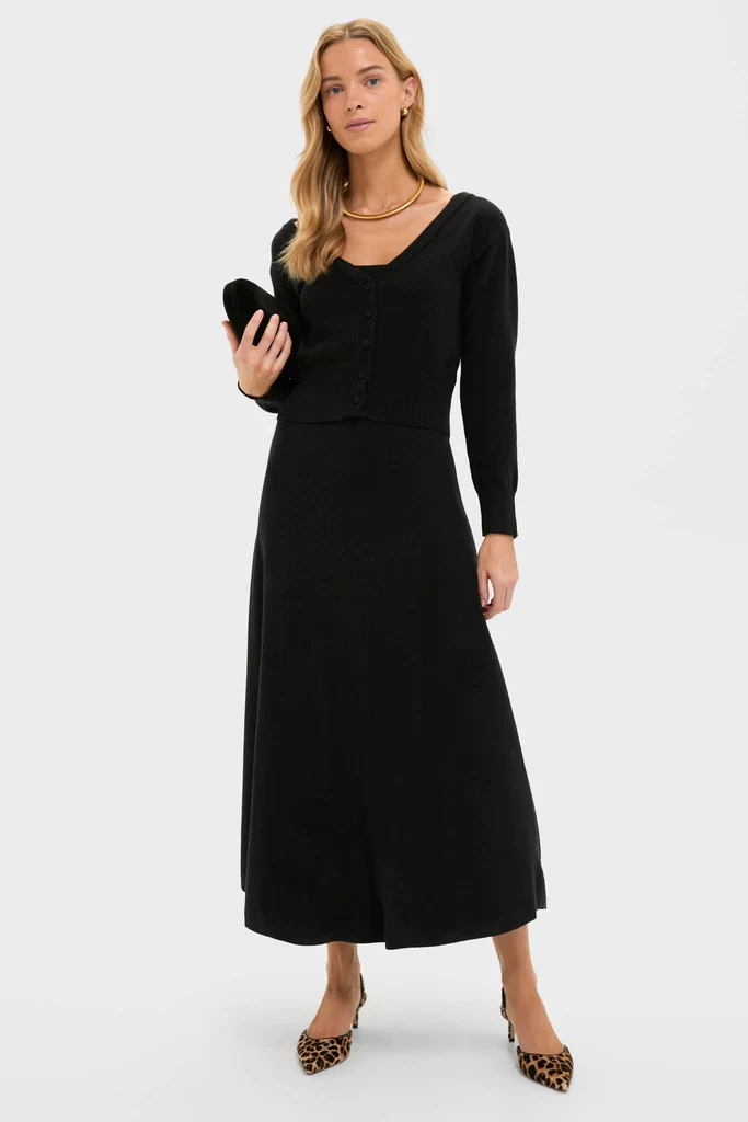 Black Knit Barrington Dress - Image 2