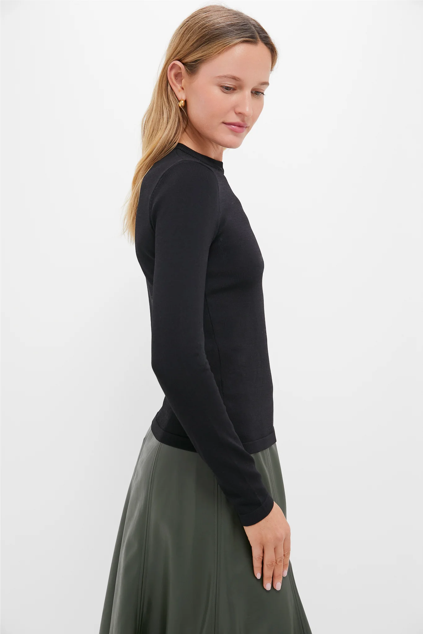 Black Knit Vanessa Top - Image 3