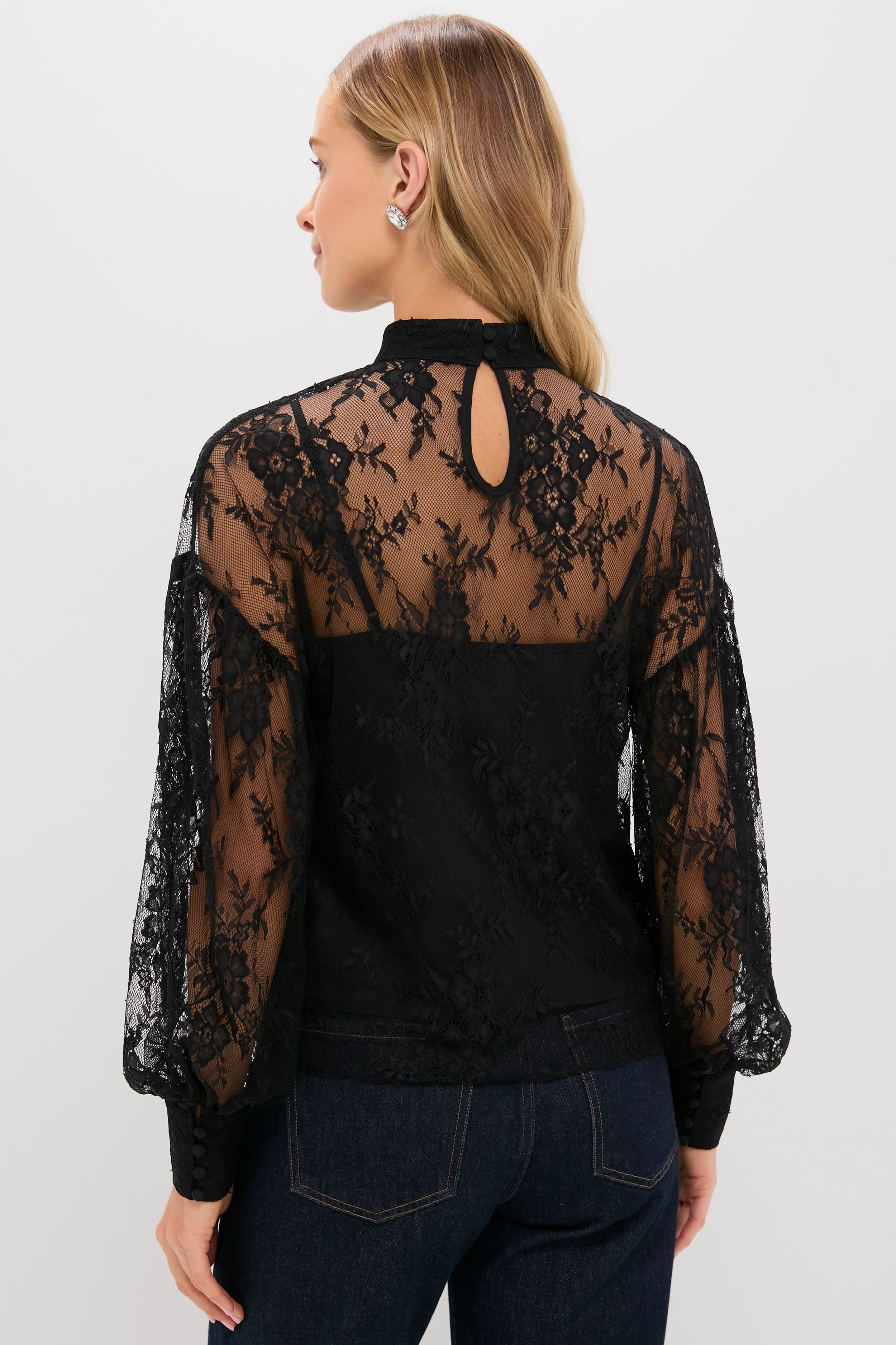 Black Lace Adele Blouse - Image 5