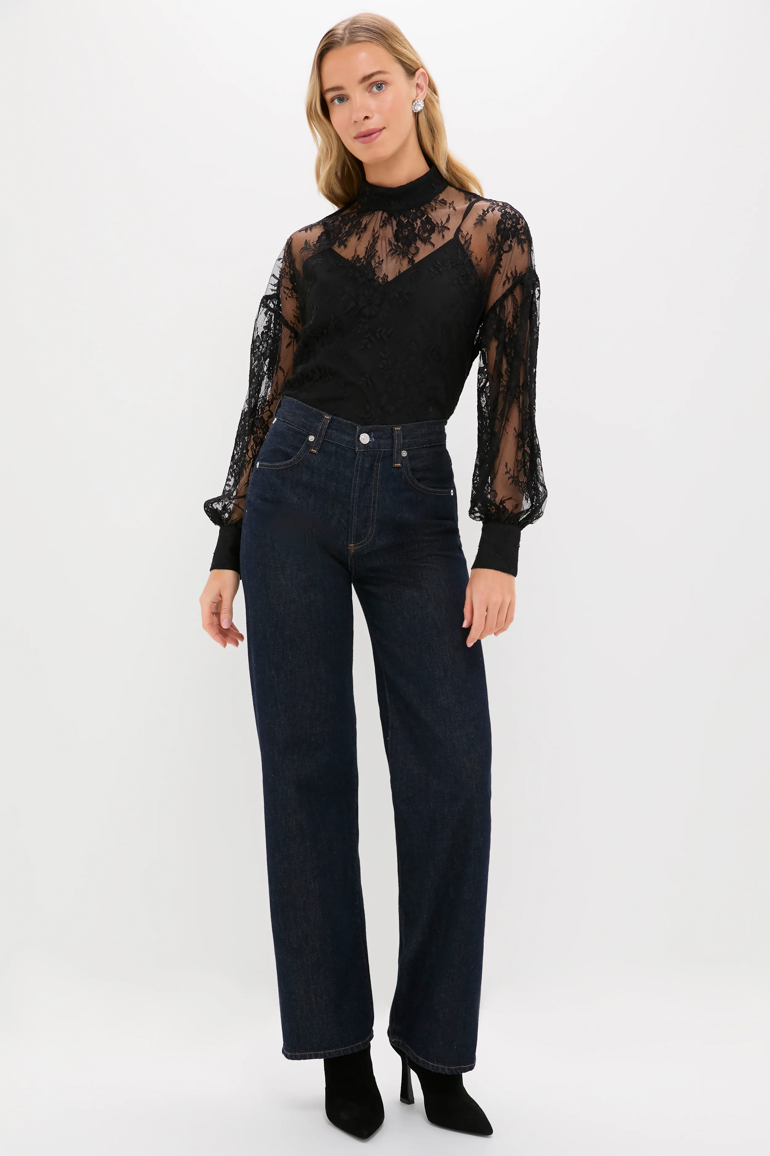Black Lace Adele Blouse - Image 7
