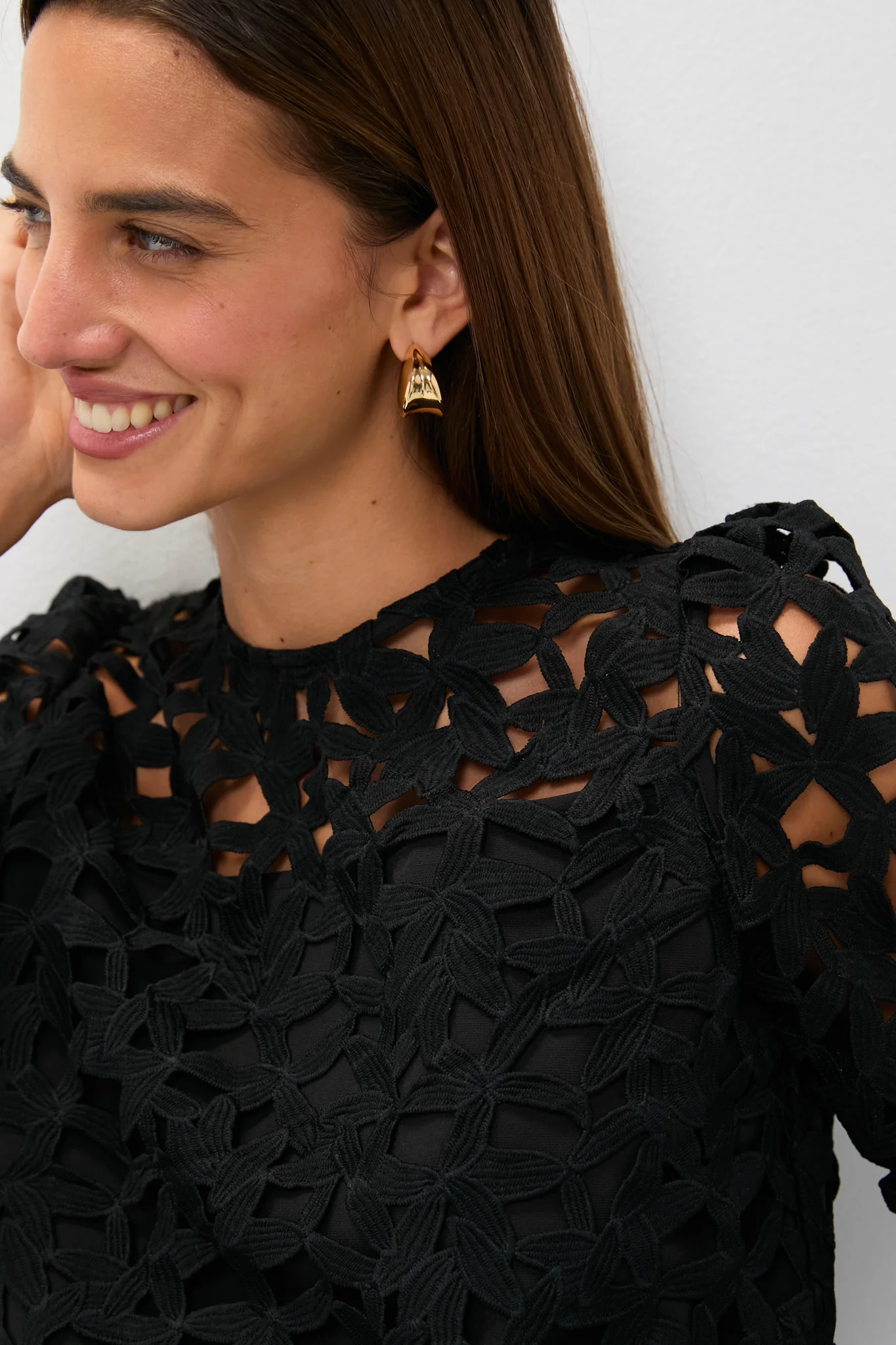 Black Lace Elodie Blouse - Image 2
