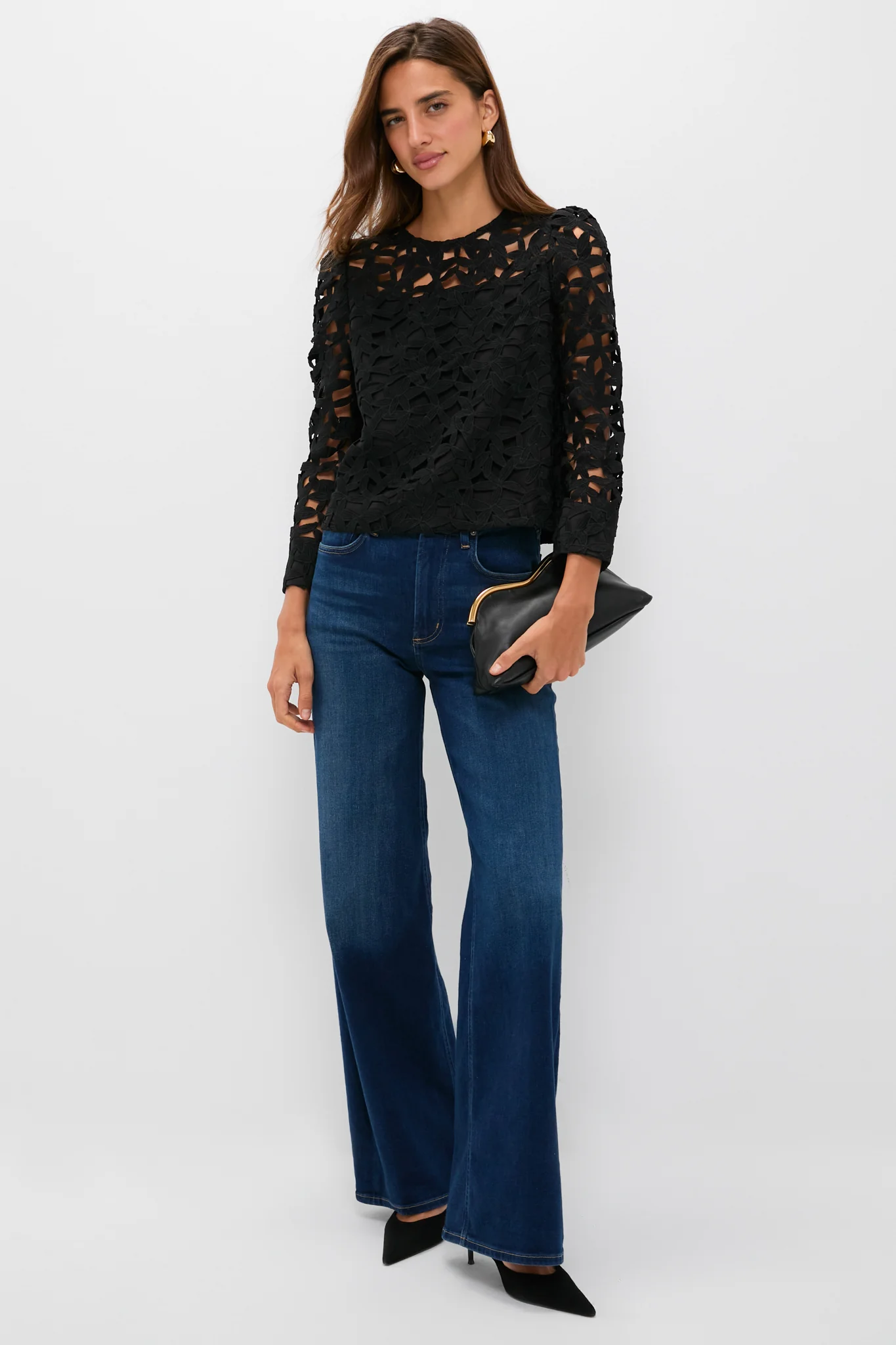 Black Lace Elodie Blouse - Image 3