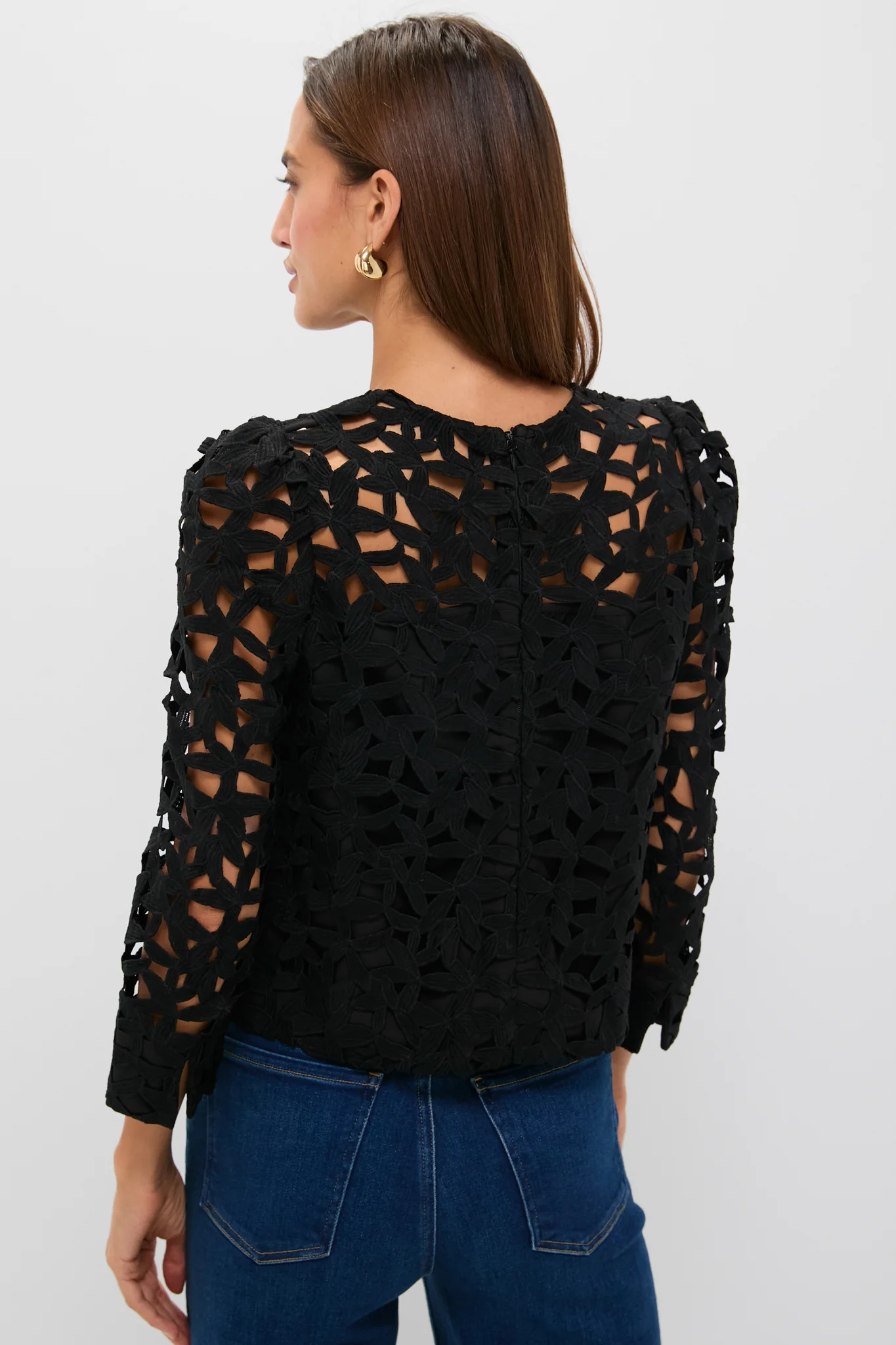 Black Lace Elodie Blouse - Image 6