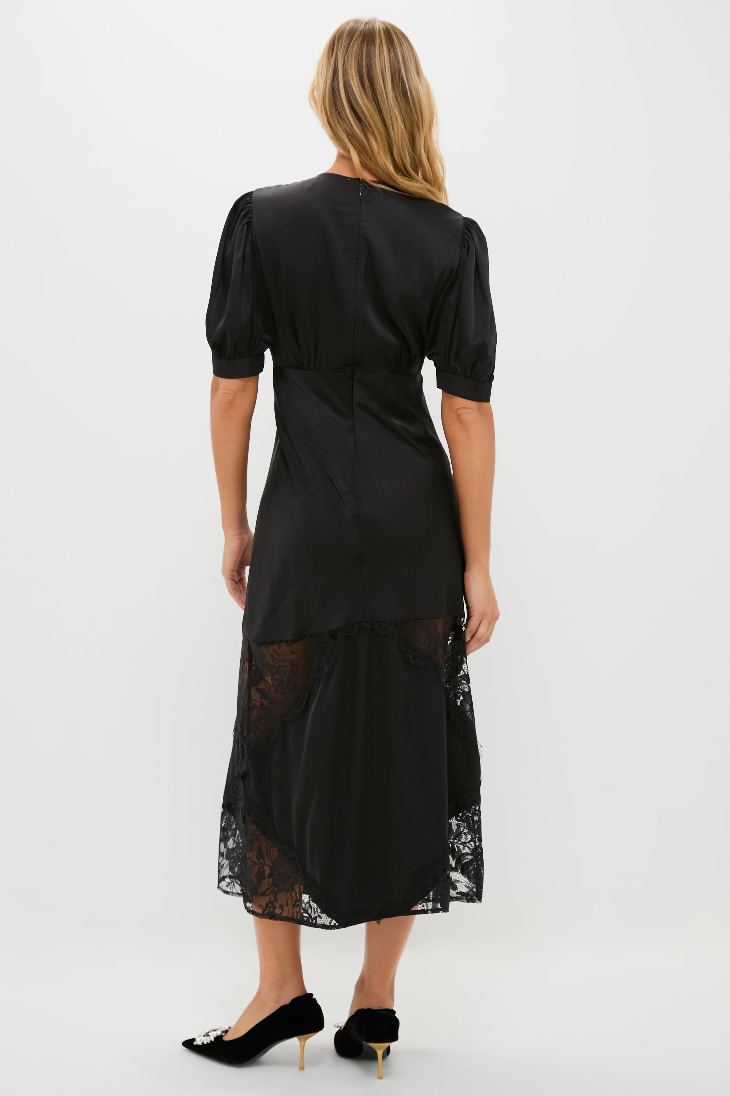 Black Lace Pierpont Midi Dress - Image 4