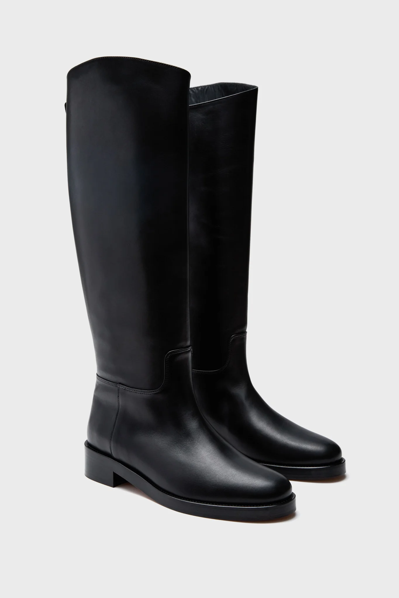 Black Leather Atelier Equestrian Boot - Image 4