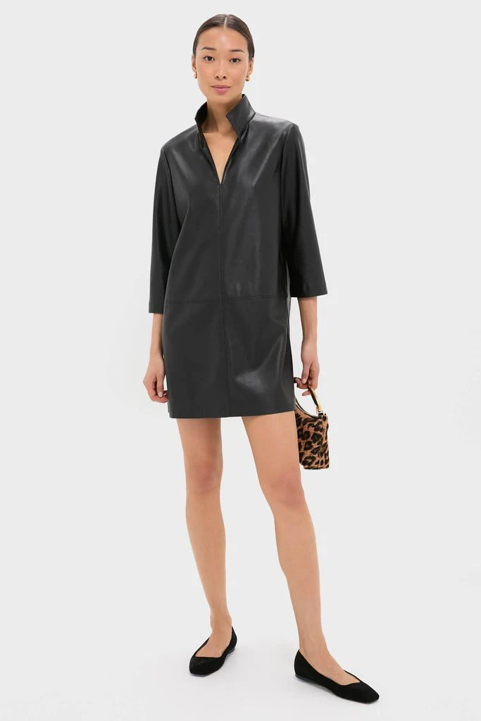 Black Leather Clifton Dress - Image 2