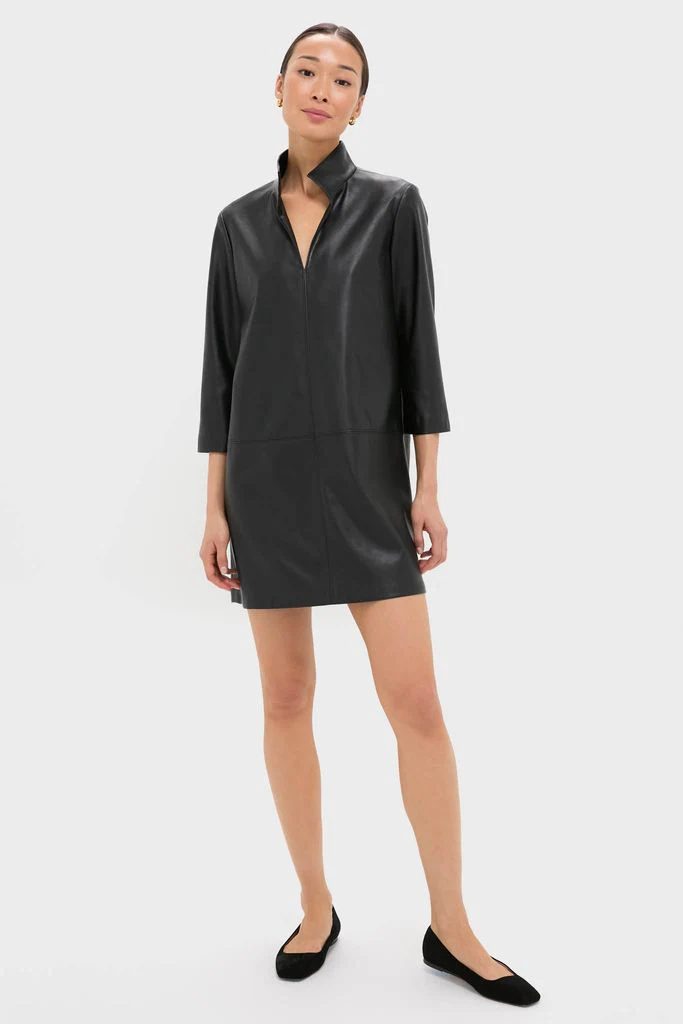 Black Leather Clifton Dress - Image 6