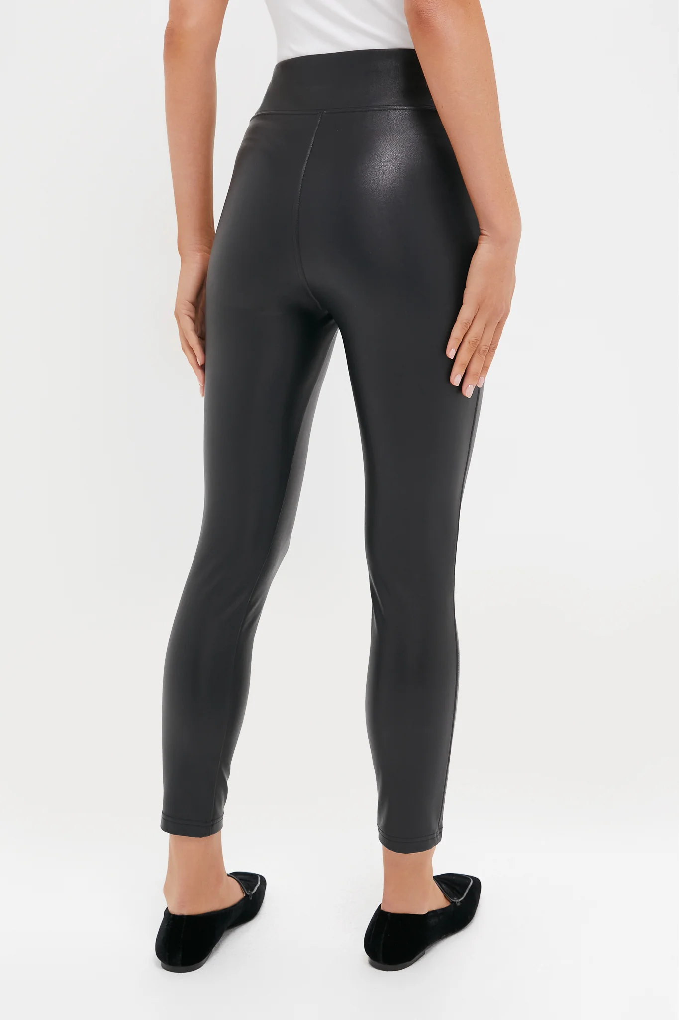 Black Leather Leggings - Image 4