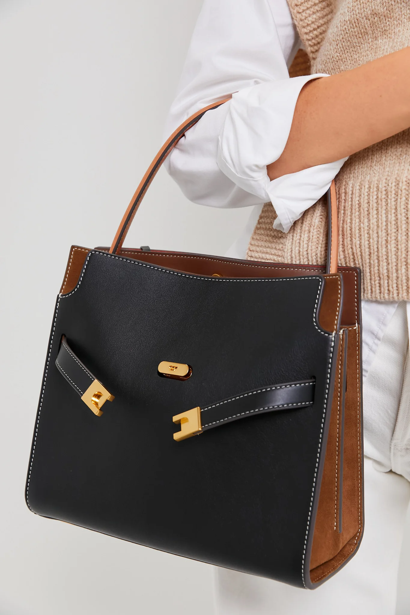Black Lee Radziwill Small Double Bag - Image 2