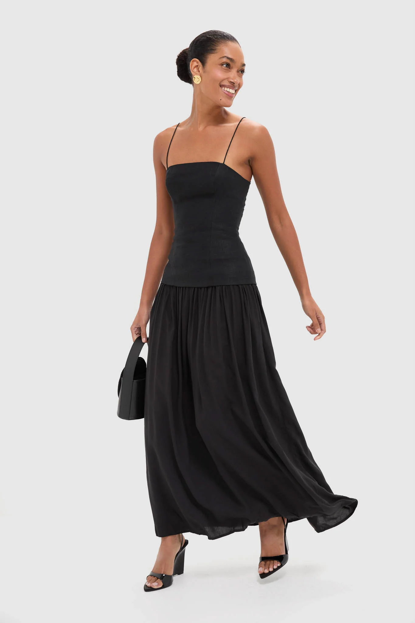 Black Lenise Maxi Dress - Image 2