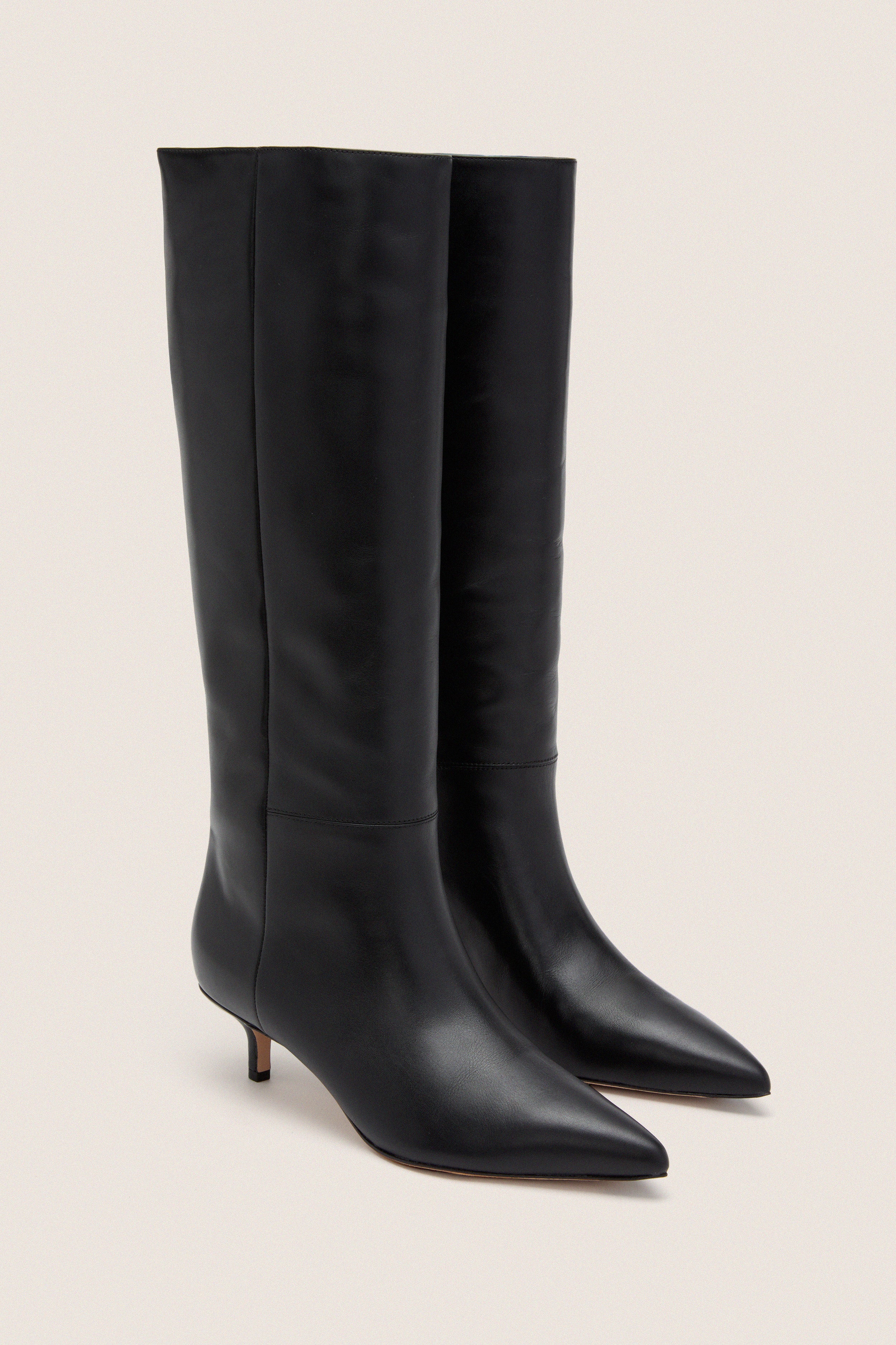 Black Lisa 45 Tall Shaft Boots - Image 4