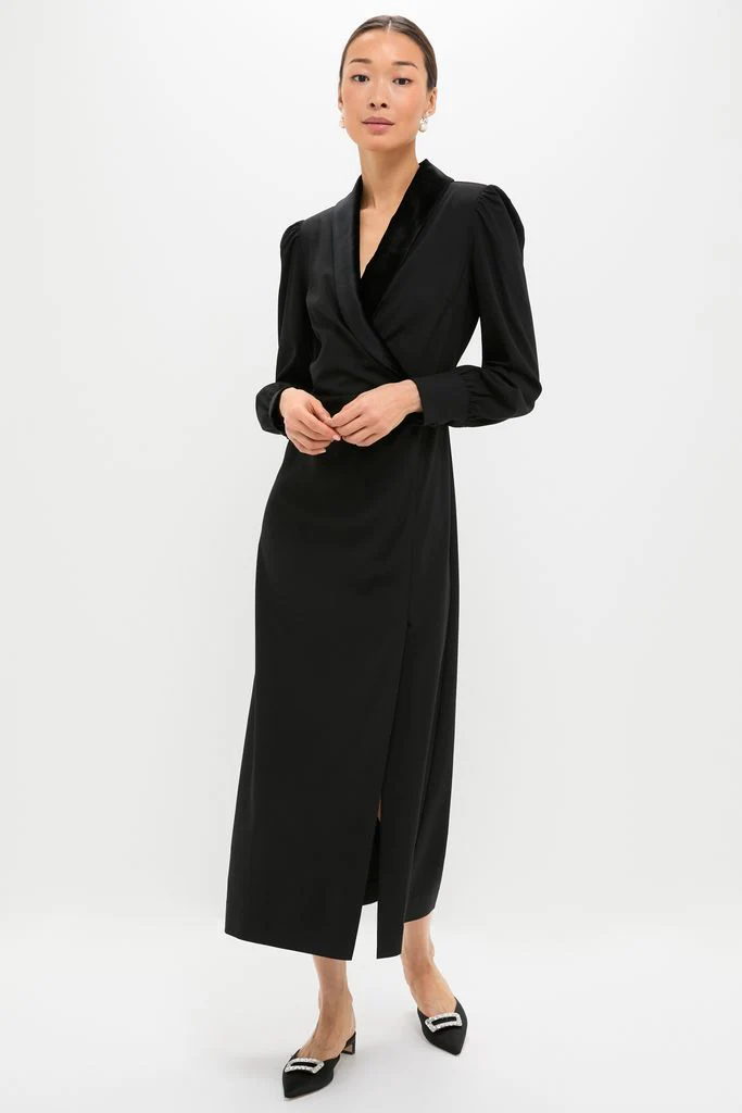 Black Long Sleeve Mariella Maxi Dress - Image 2