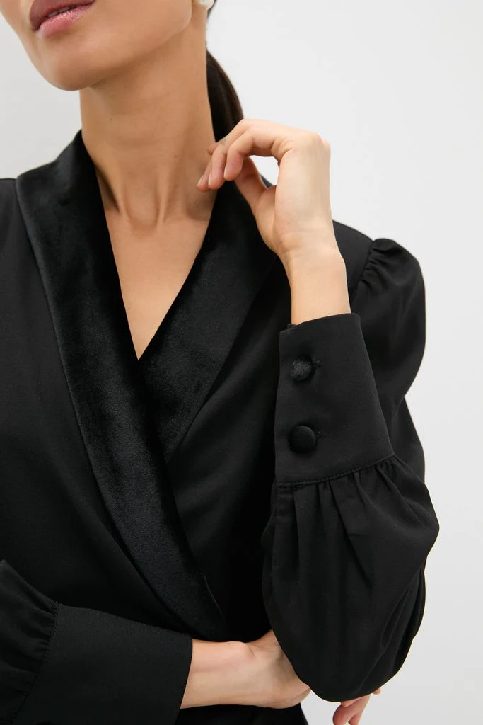 Black Long Sleeve Mariella Maxi Dress - Image 5