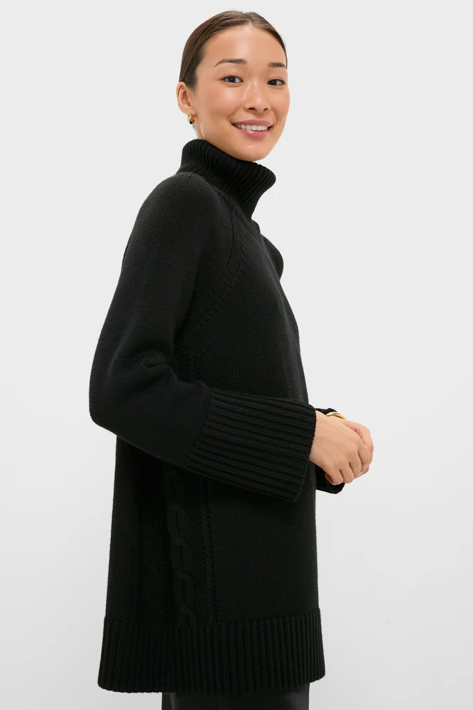 Black Louisa Turtleneck Sweater - Image 3