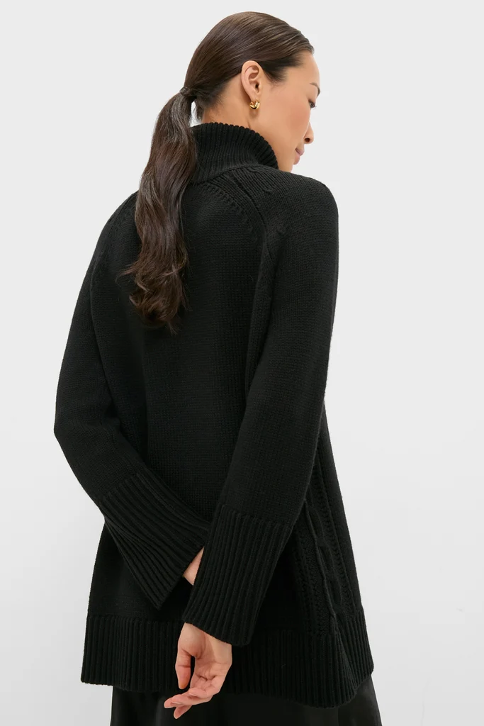 Black Louisa Turtleneck Sweater - Image 4