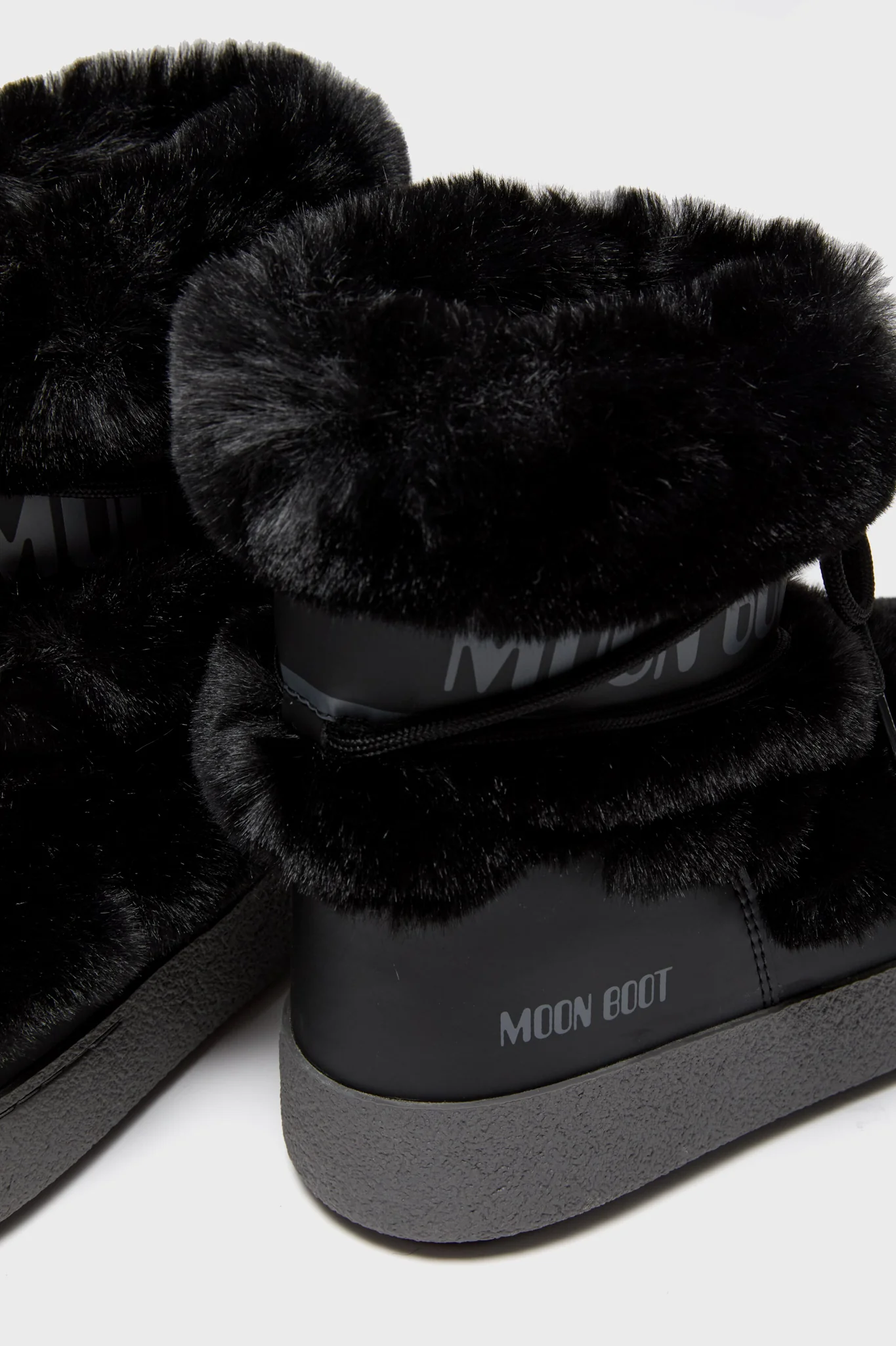 Black LTrack Faux Fur Boots - Image 4