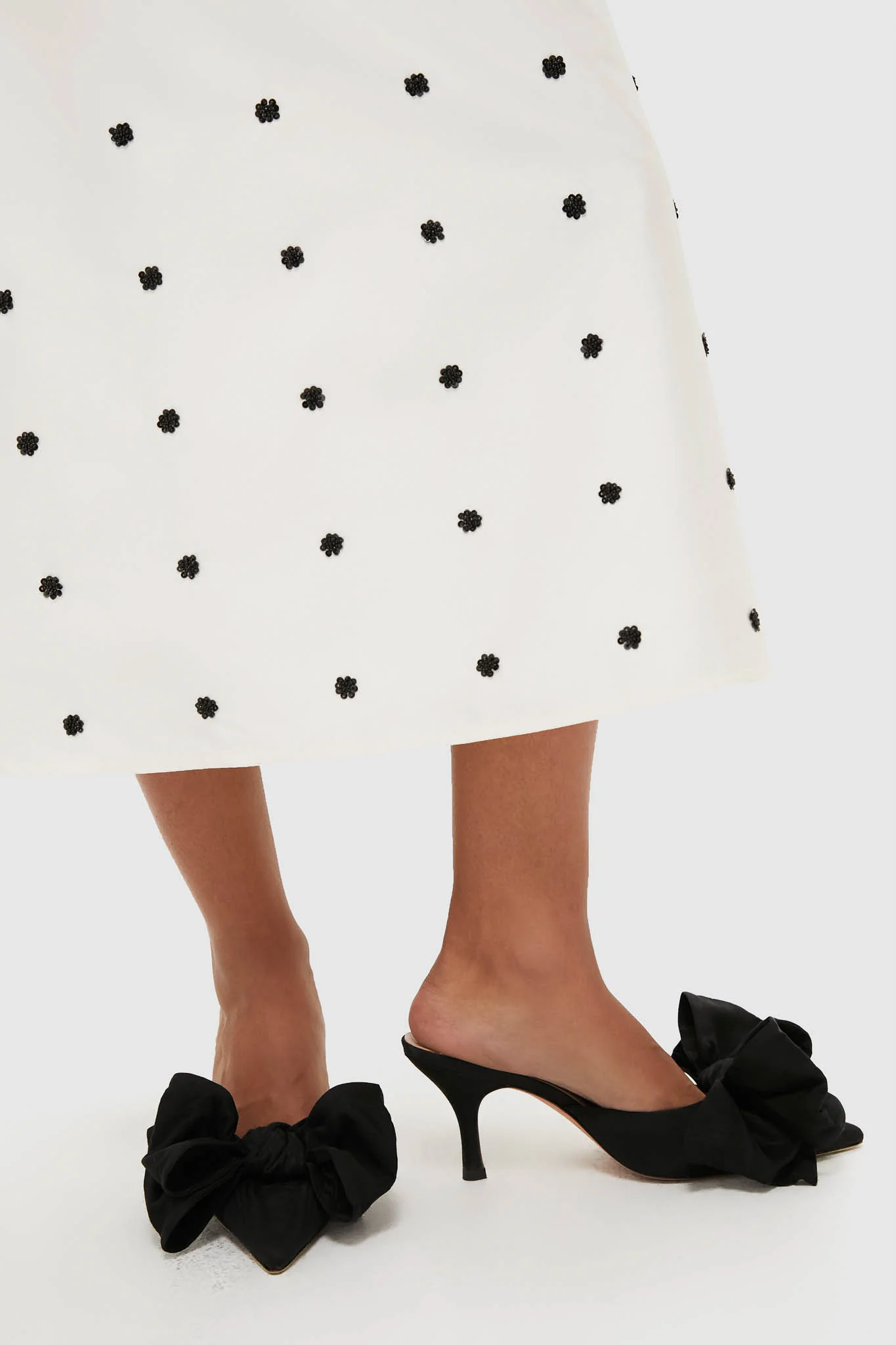 Black Margot Bow Heels - Image 2