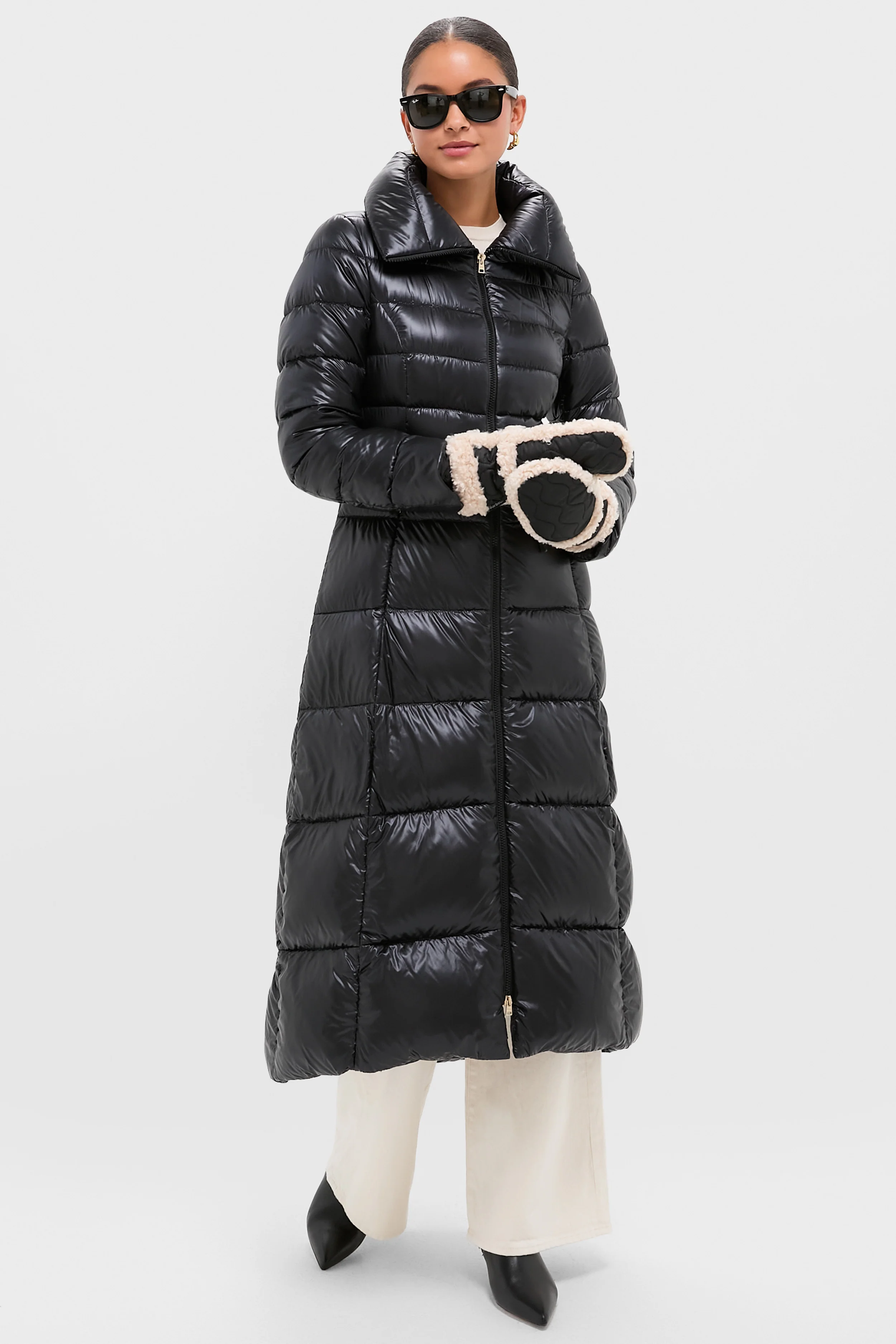 Black Marnie Waterproof Mittens - Image 2
