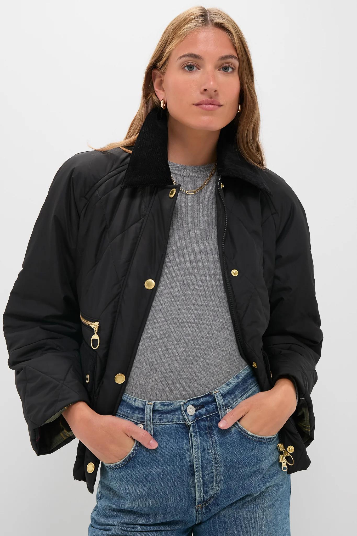 Black Martha Quilted Jacket - Image 7