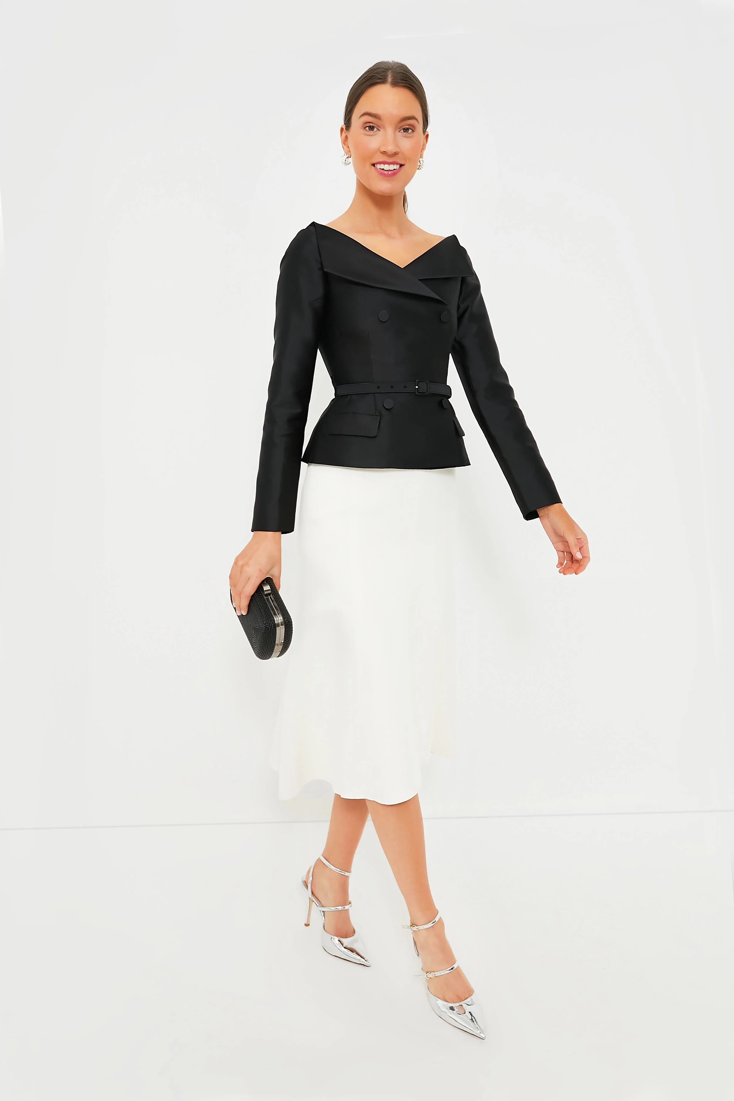 Black Martina Coiled Rope Clutch - Image 2