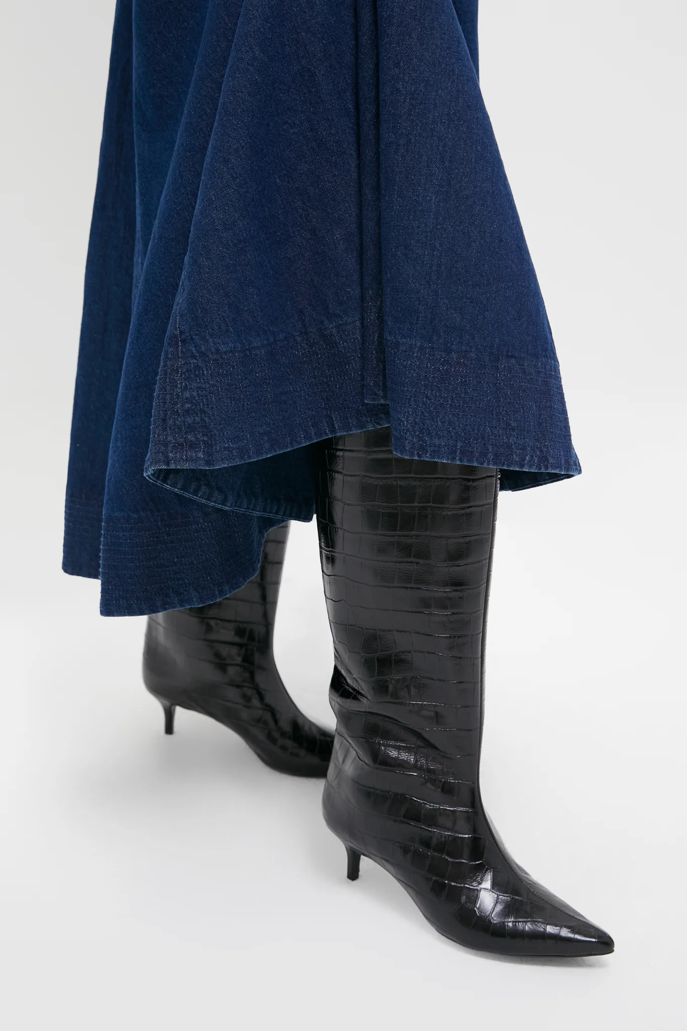 Black Maryana Up Mid Boots - Image 2