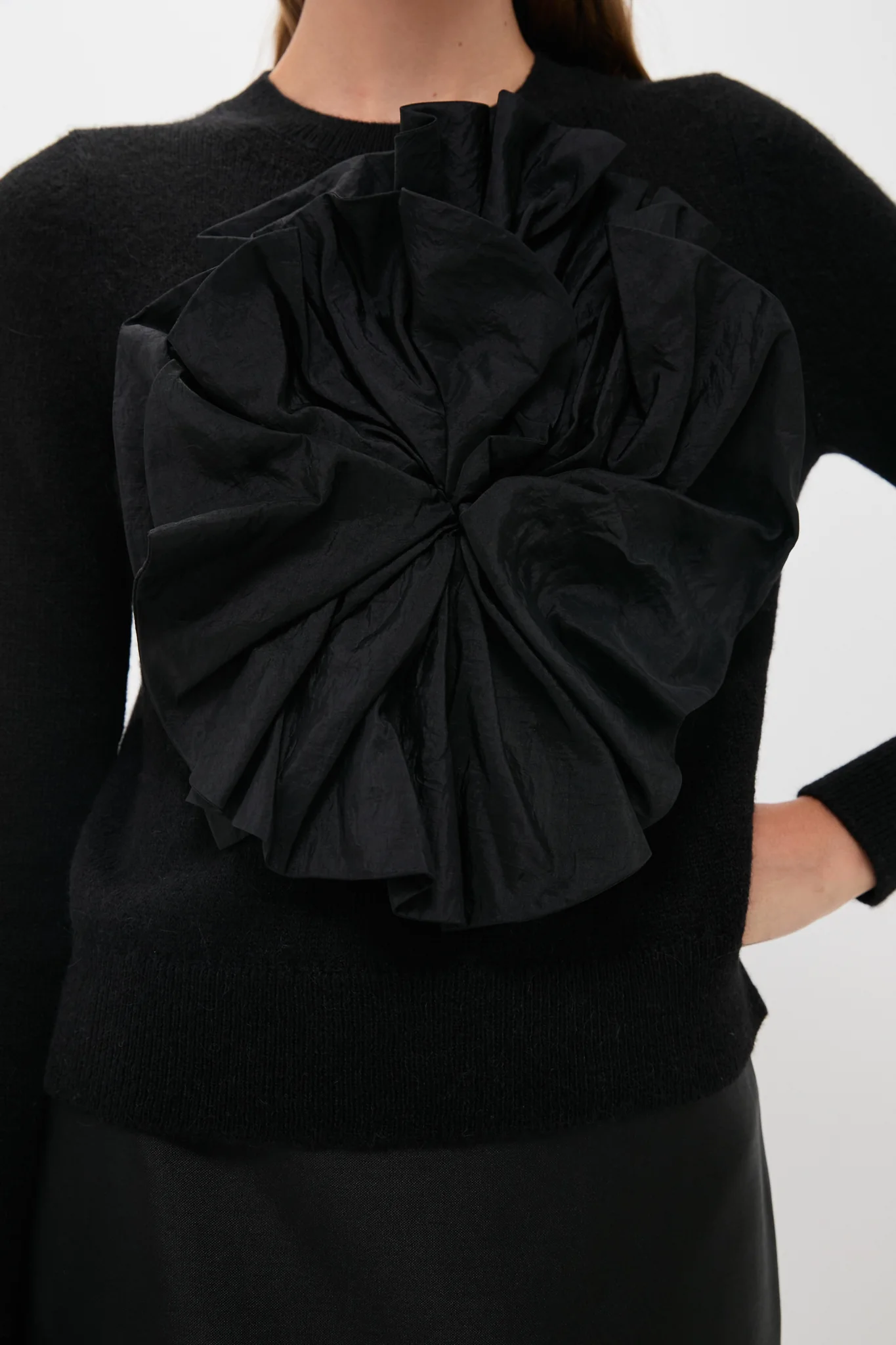 Black Memoria Pura Knitted Embellished Sweater - Image 5
