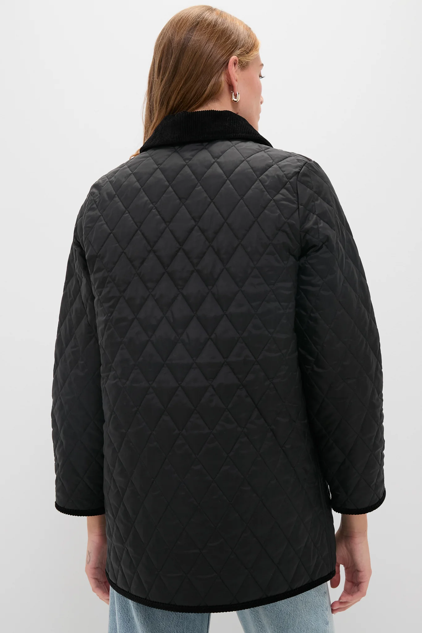 Black Meryl Quilted Jacket - Image 4
