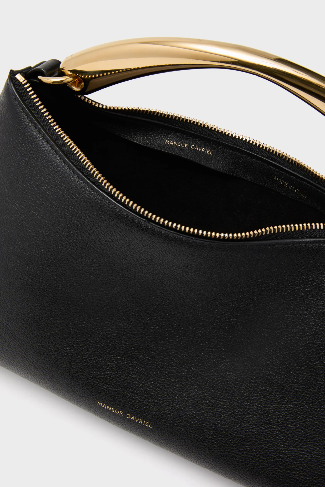 Black Metal Handle Rhea Bag - Image 6