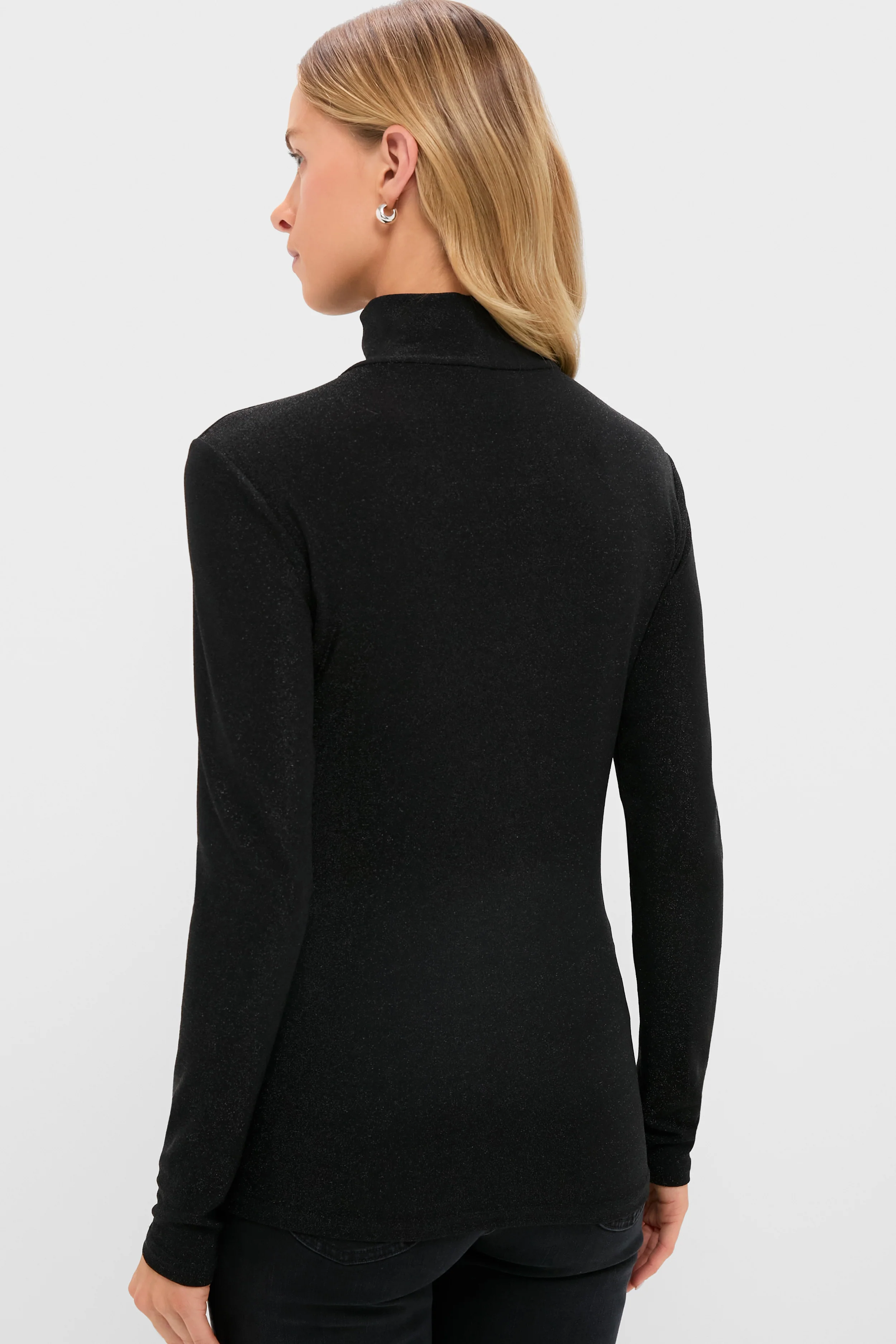 Black Metallic Ellory Turtleneck - Image 4