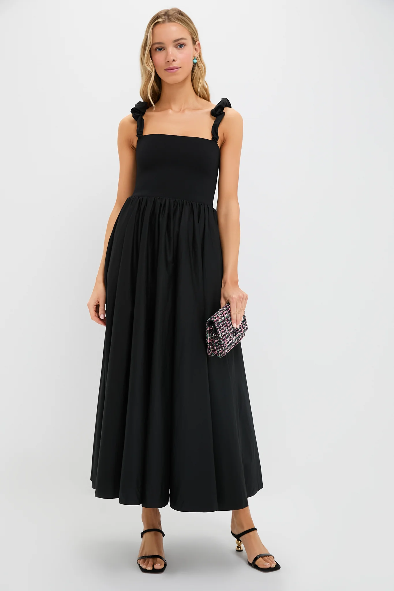 Black Mixed Media Adela Gown - Image 2