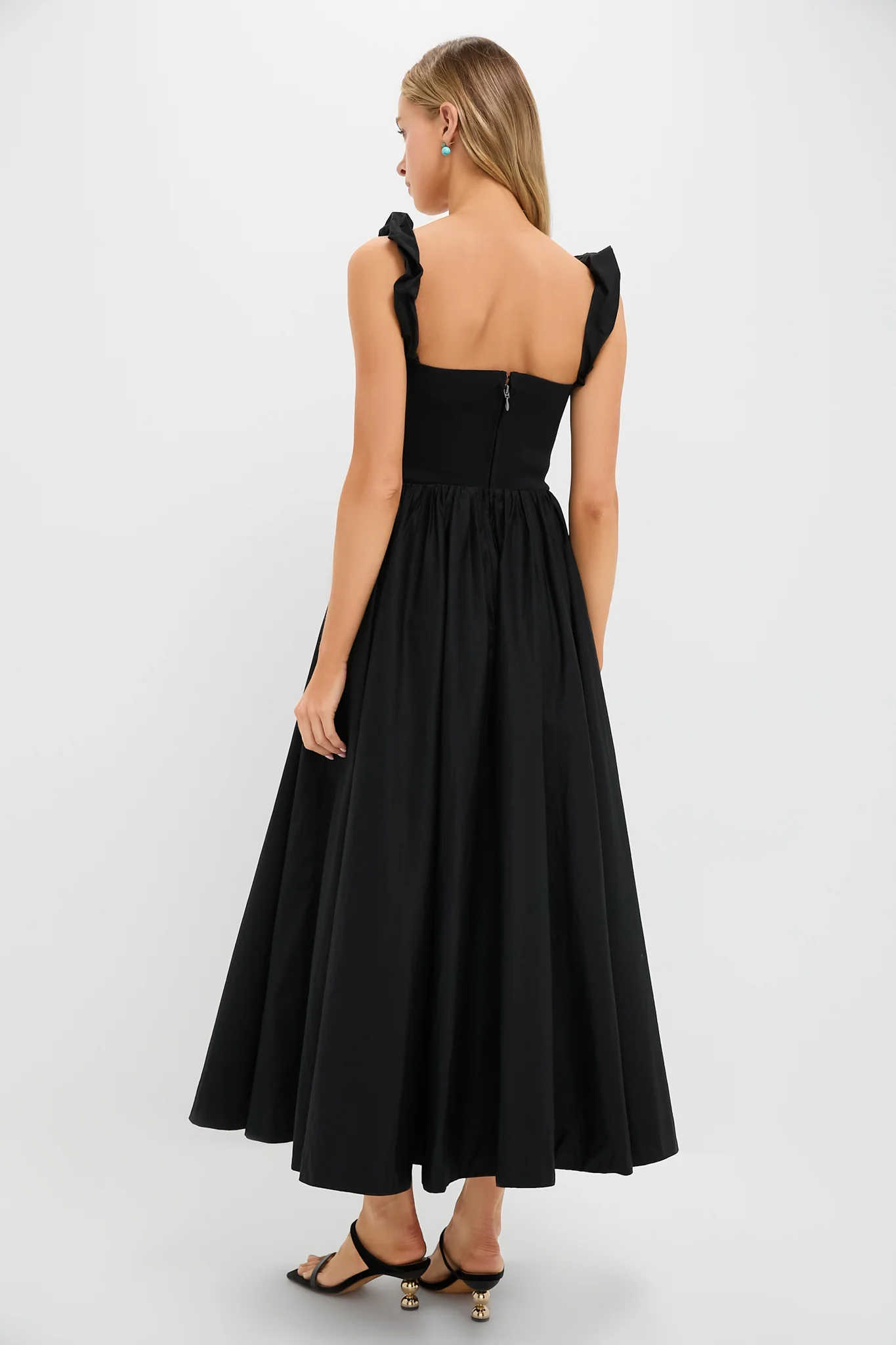 Black Mixed Media Adela Gown - Image 4