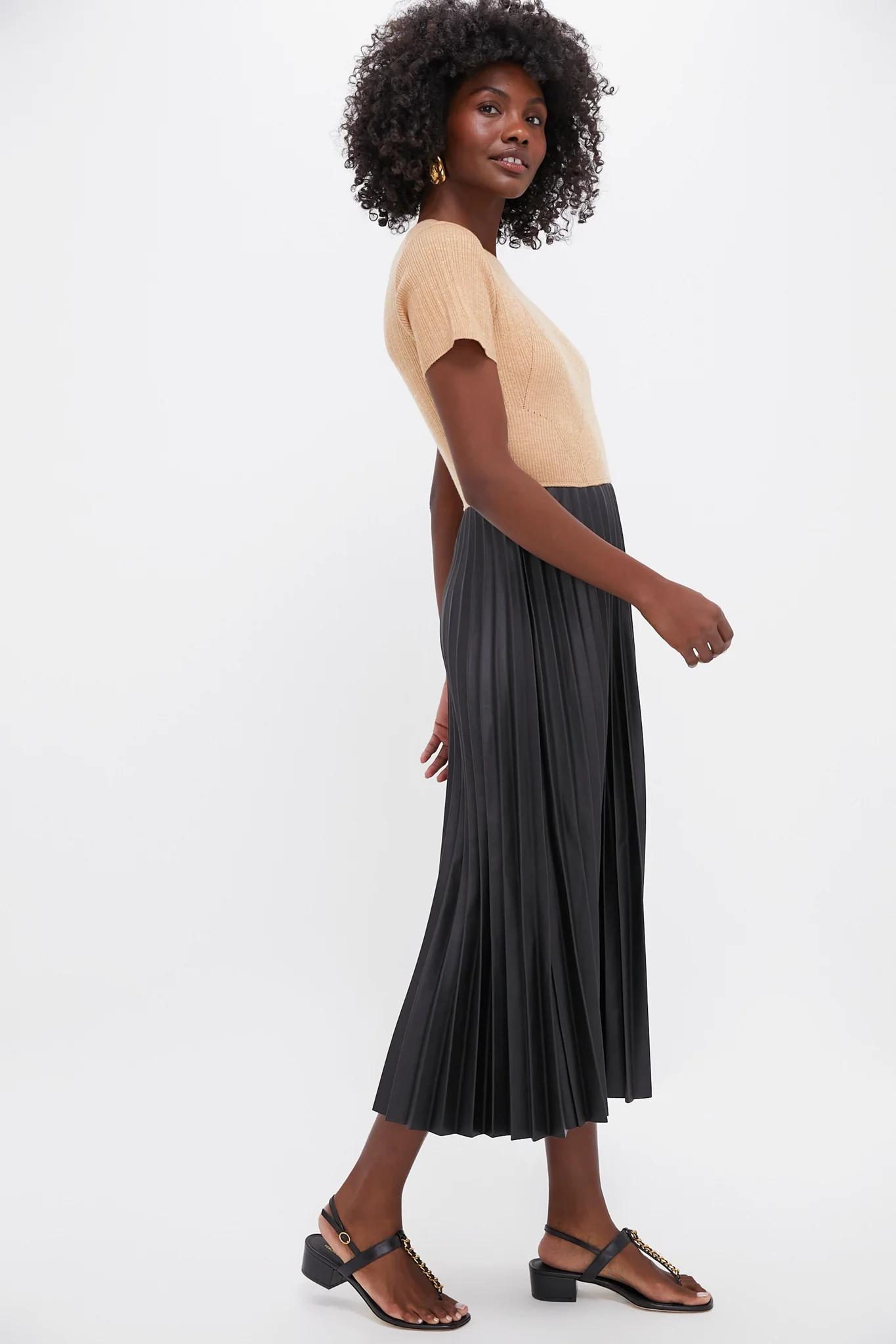 Black Mixed Media Tiffany Dress - Image 3