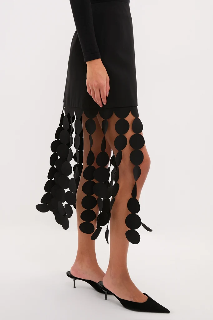 Black Multi Circle Mercedes Maxi Skirt - Image 3