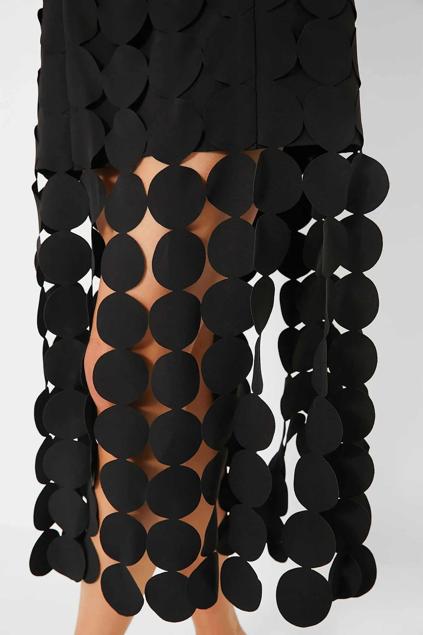Black Multi Circle Mercedes Midi Dress - Image 5