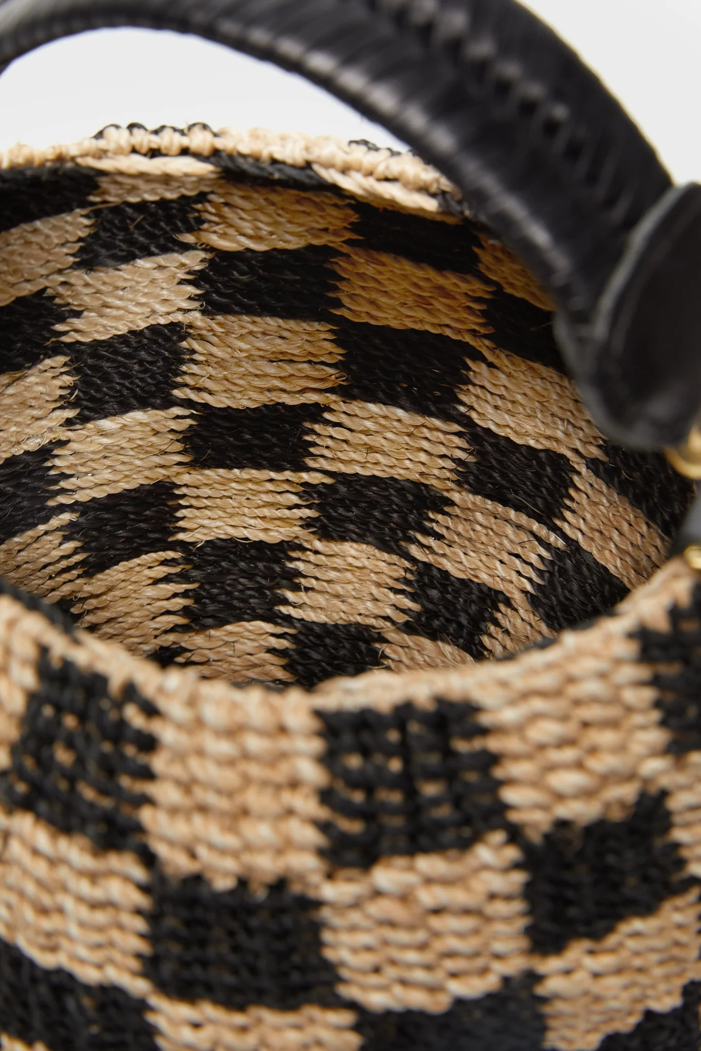 Black & Natural Checker Pot de Miel - Image 5