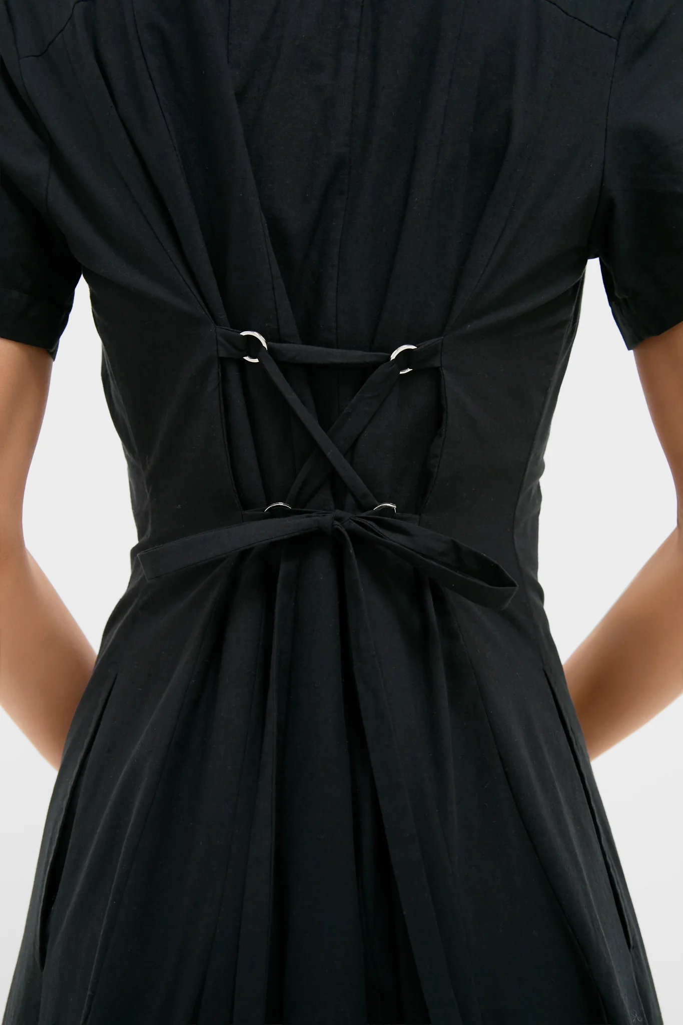 Black Natural Isidora Midi Shirt Dress - Image 5