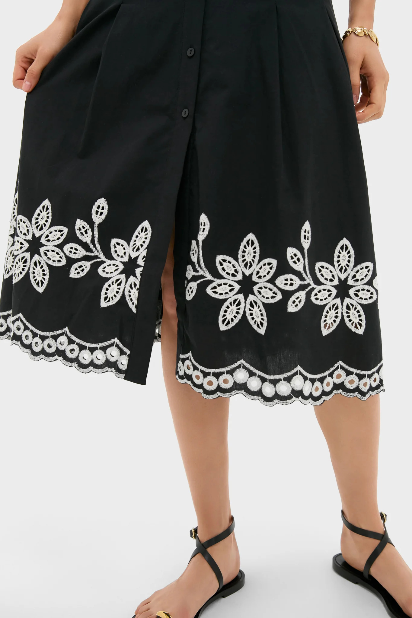 Black Natural Isidora Midi Shirt Dress - Image 6