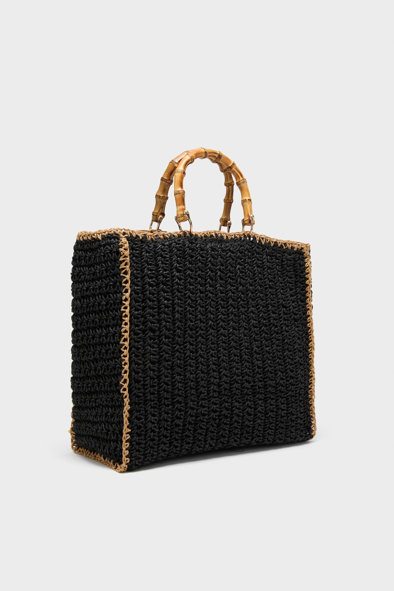 Black Natural Zarina Satchel - Image 4