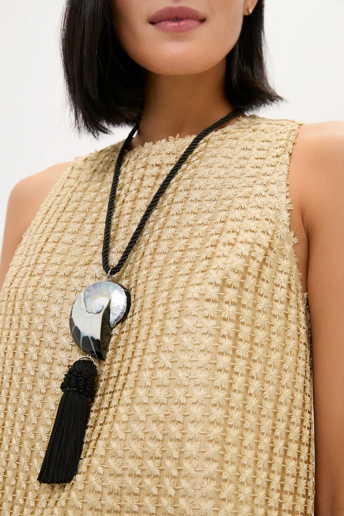 Black Nautilus Necklace - Image 4