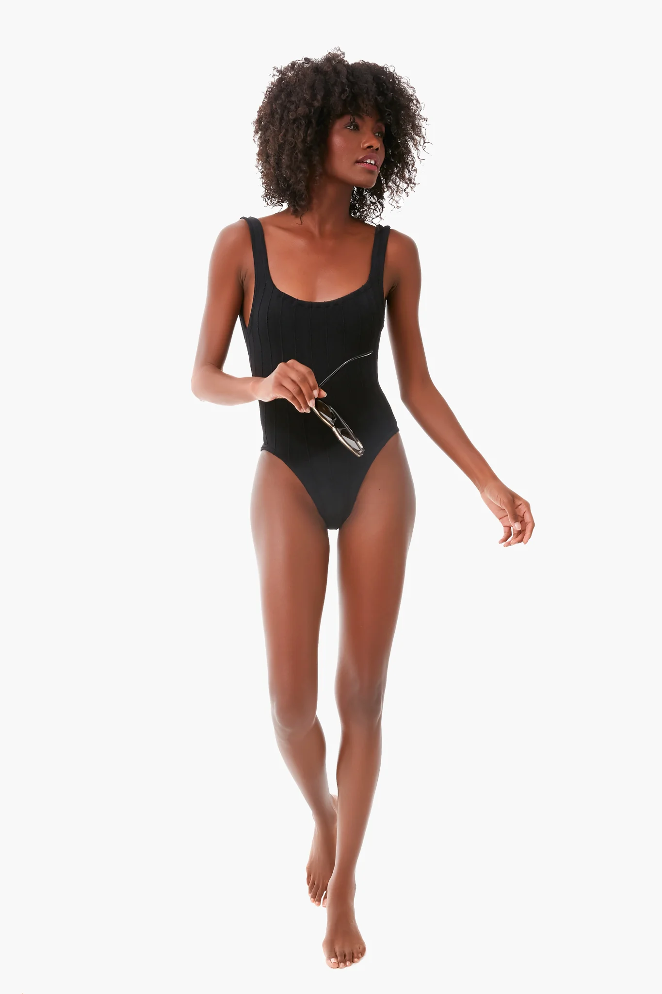 Black Nile Square Neck One Piece - Image 2