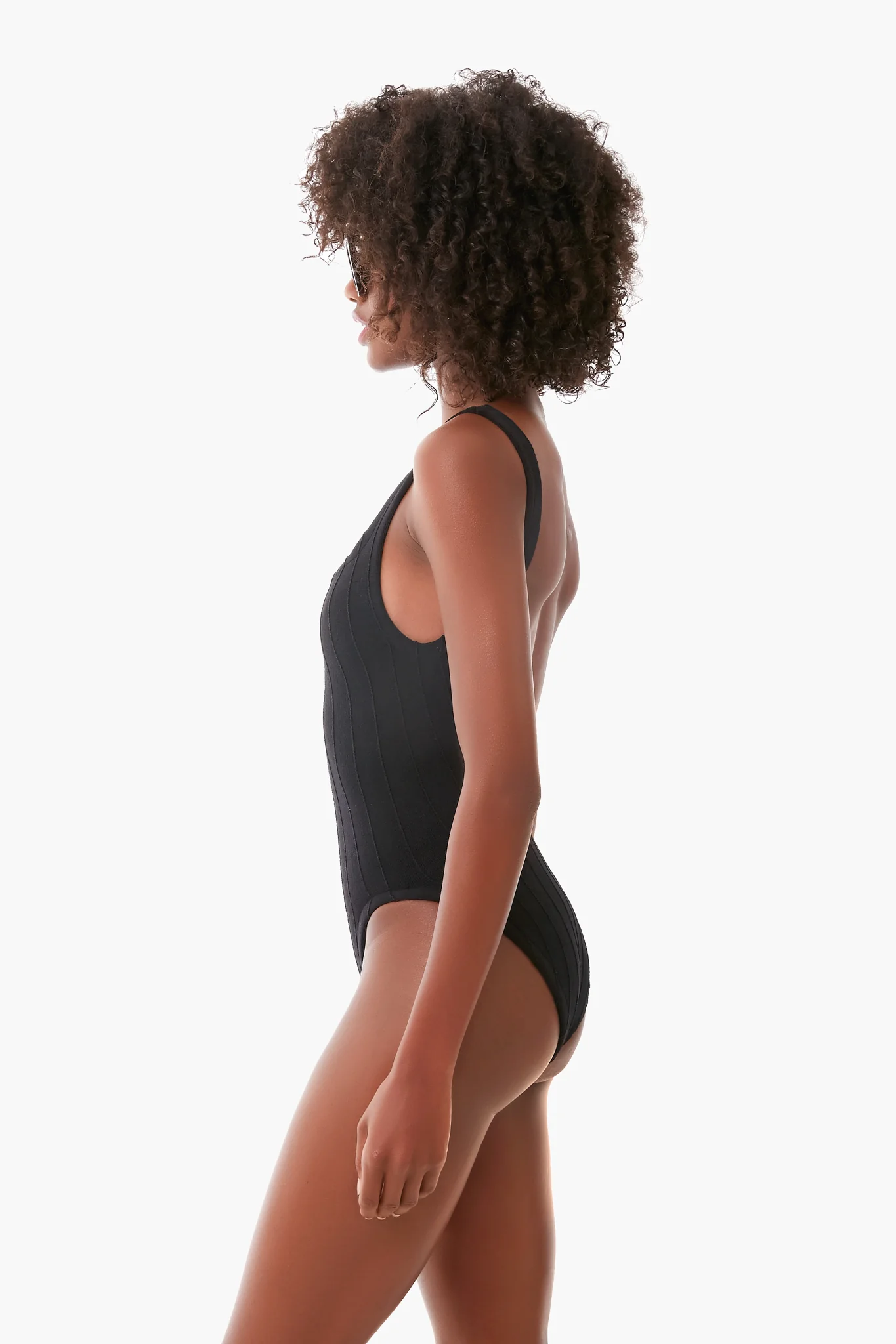 Black Nile Square Neck One Piece - Image 3