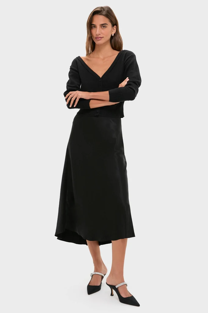 Black Off the Shoulder Stevens Sweater - Image 6