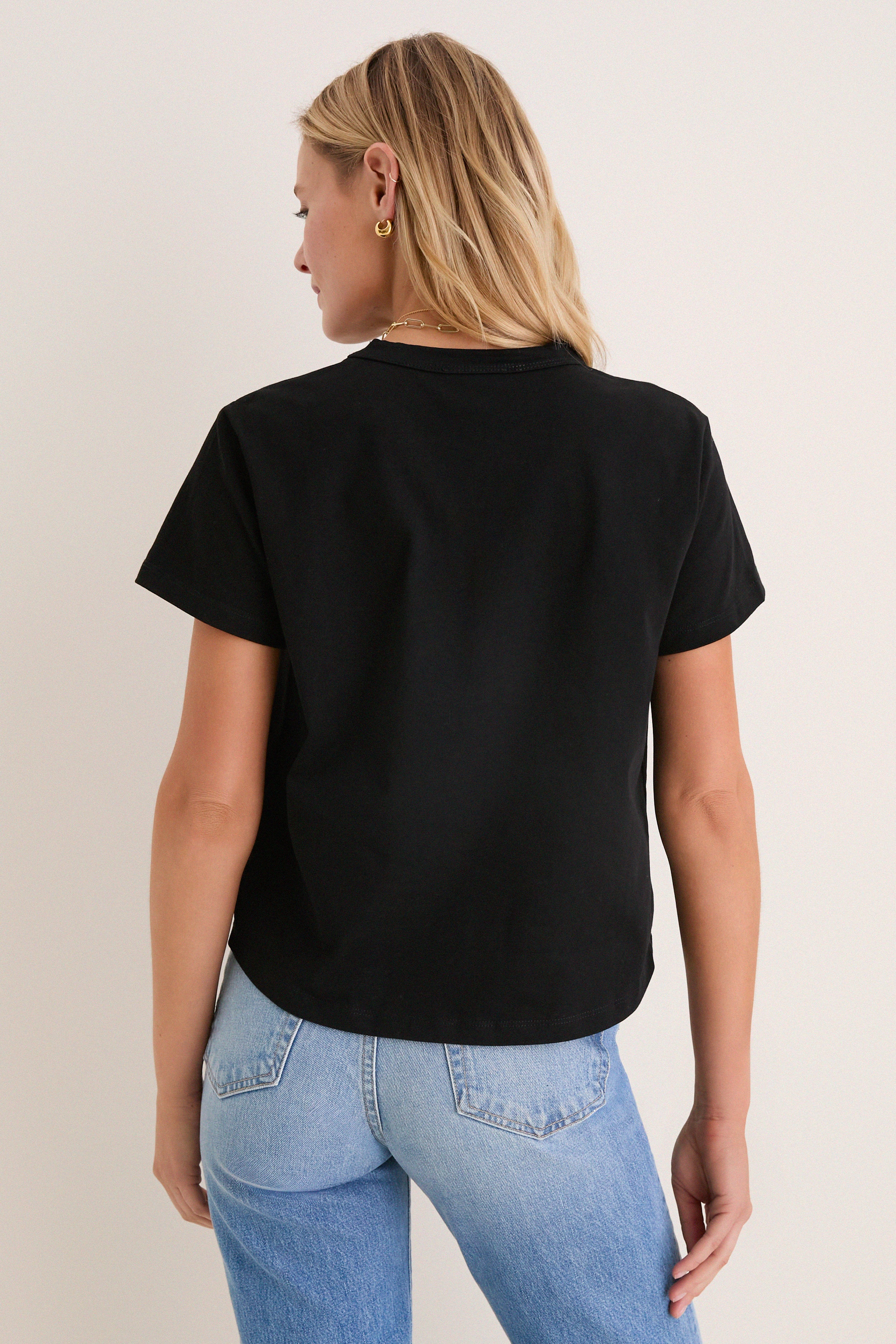 Black Parker Classic Tee - Image 4